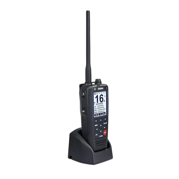 MHS338BT Rugged Handheld Marine Radio with GPS & Bluetooth