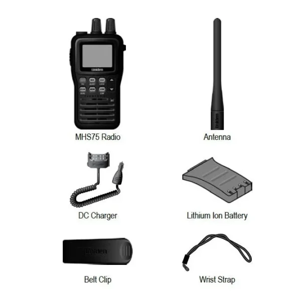 MHS75 Compact Handheld Marine Radio