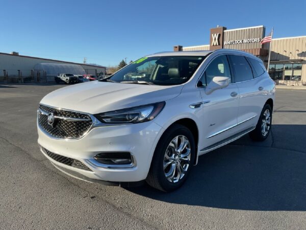 Dealer Notes 2020 BUICK ENCLAVE AVENAIR redefines family travel with its spacious 7-seat capacity, perfect for adventures across Wyoming. Enjoy the smooth ride of an automatic transmission and the power of a 6-cylinder engine, ensuring you tackle any terrain with ease. Equipped with a direct tire pressure monitoring system for safety, this SUV is ready for both city commutes and off-road escapades. With its thoughtful design, will you take on the trails of Yellowstone or explore the scenic backroads this weekend? The 2020 BUICK ENCLAVE AVENAIR seamlessly blends comfort and utility, making it an ideal companion for families and adventure seekers alike in Cody, WY. With ample seating for seven, everyone can join in on the journey to discover breathtaking landscapes or enjoy cozy family outings. Its automatic transmission delivers effortless driving on rugged terrain or snowy roads while providing a smooth ride through town. The spacious interior layout accommodates all your gear—whether it's camping equipment for a trip to Yellowstone or supplies for a day on the ranch—ensuring you're always prepared for an adventure. Available now at Whitlock Motors in Cody, WY. Seating Capacity: 7 seats great for family trips or outings with friends. Engine: 6-cylinder engine provides powerful performance on any terrain. Tire Pressure Monitoring System: Direct system enhances safety during your travels. Vehicles Overview Year: 2020 Make: Buick Model: Enclave Trim: AVENAIR Condition: Used Interior Color: GRAY Exterior Color: WHITE Body Style: SUV Transmission: N/A VIN: 5GAEVCKW8LJ250399 Stock: 24139 Why You'll Love This Carfax Report Room for the Whole Crew 3 Rows of Seating